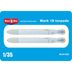 1:35 Mikro Mir 35-020 Mark 18 United States NAVY torpedo, 2 kits in 1 box