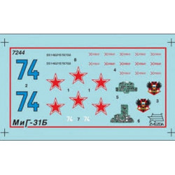 1:72 Zvezda 7244 - MIG-31B FOXHOUND Russian Long-Range Interceptor