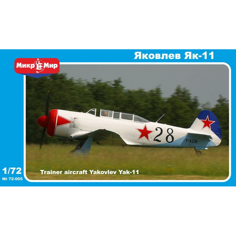 1:72 Mikro Mir 72-005 Yakovlev Yak-11 Soviet training aircraft