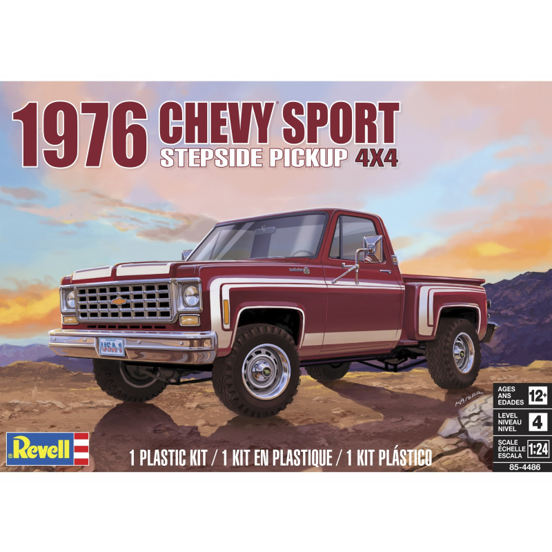 1:24 Revell 14486 - 1976 Chevy Sport Stepside Pickup 4X4
