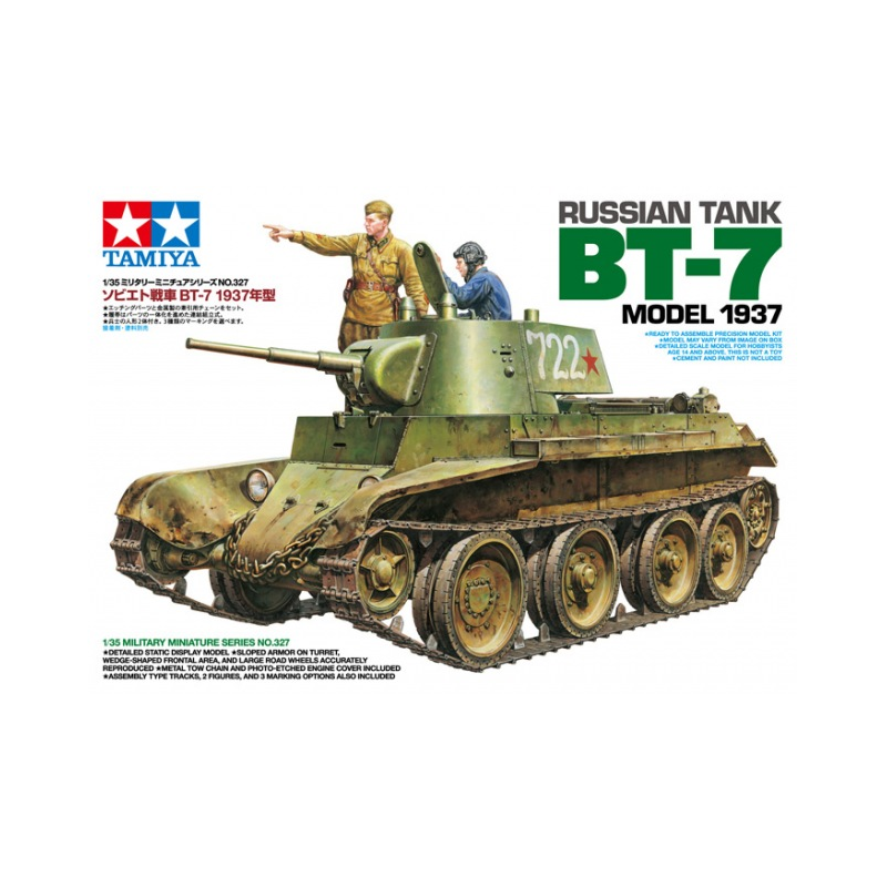 1:35 Tamiya 35327 - Russian Tank BT-7 Model 1937 with 2 Figures