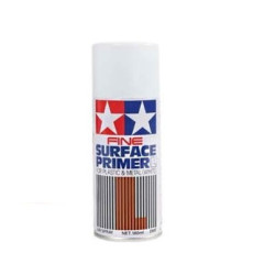 Tamiya 87044 - Fine Surface Primer (L) White 180 ml. for Plastic & Metal