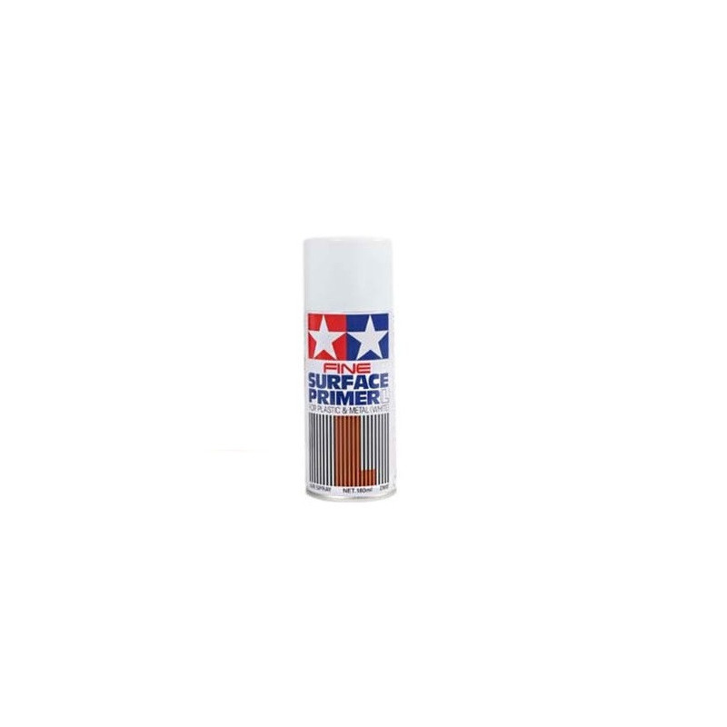 Tamiya 87044 - Fine Surface Primer (L) White 180 ml. for Plastic & Metal