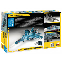 1:72 Zvezda 7297 Sukhoi SU-33 Flanker D Russian Naval Fighter