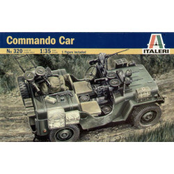 1:35 Italeri 320 - Jeep Command car with 1 Figure