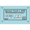 1:35 Zvezda 3647 - Einheitsfahrerhaus L-4500 Vācu smagā kravas automašīna
