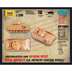 1:100 Zvezda 7406 M2A2 Bradley US infantry fighting vehicle