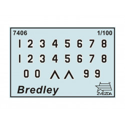 1:100 Zvezda 7406 M2A2 Bradley US infantry fighting vehicle