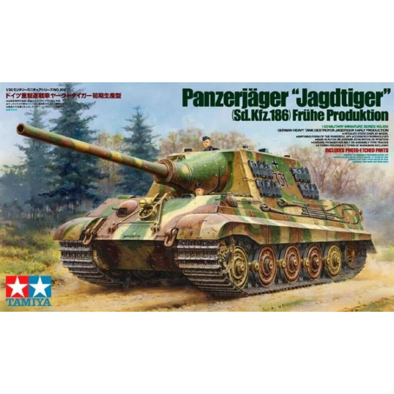 1:35 Tamiya 35295 - Panzerjager JAGDTIGER Sd.Kfz.186 Early Version with 2 Figures
