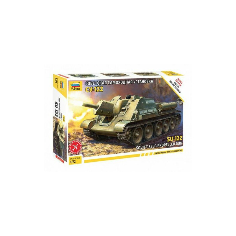 1:72 Zvezda 5043 - SU-122 Soviet Self-Propelled Gun