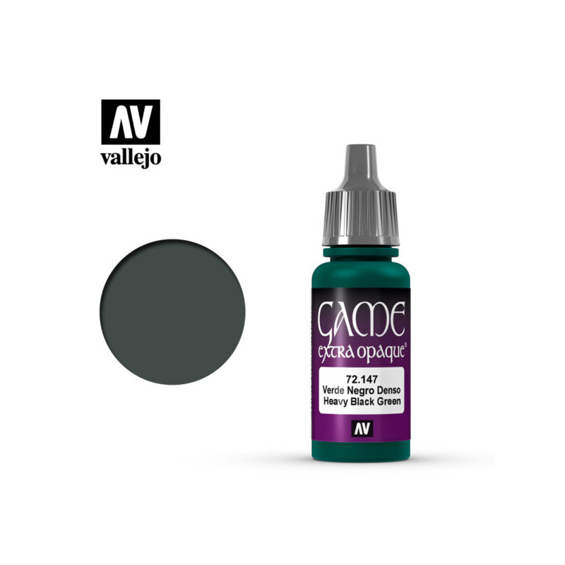 Vallejo Game Color 17 ml 72.147 Heavy Black Green
