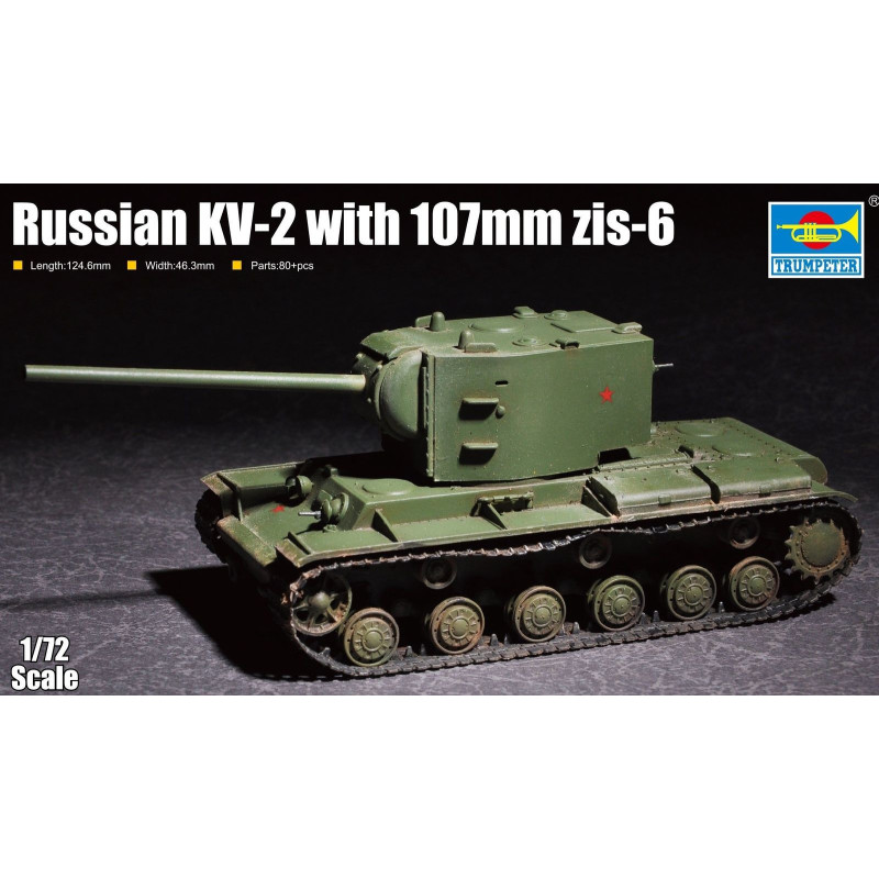 1:72 Trumpeter 07162 - Soviet KV-2 with 107mm ZiS-6