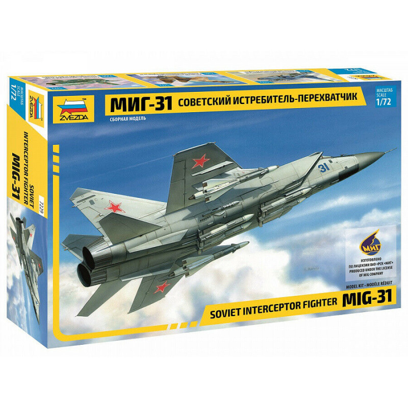 1:72 Zvezda 7229 - MIG-31 FOXHOUND Russian Long-Range Interceptor