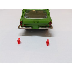 1:43 Auto Parts 43002-O - 2 piece tail lights for GAZ-24-01 "Volga" / GAZ-24-02 "Volga" - Orange color.