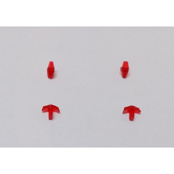 1:43 Auto Parts 43002-O - 2 piece tail lights for GAZ-24-01 "Volga" / GAZ-24-02 "Volga" - Orange color.