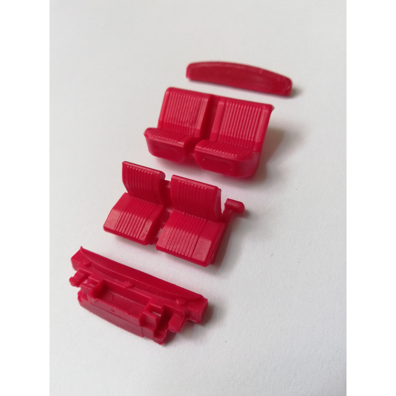 1:43 Auto Parts 43029-RL - GAZ-2401 "Volga" Salon (руль с левой стороны - left-hand drive car) - Red color.