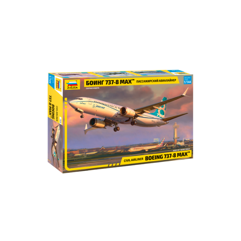1:144 Zvezda 7026 Civil Airliner Boeing 737-8 MAX