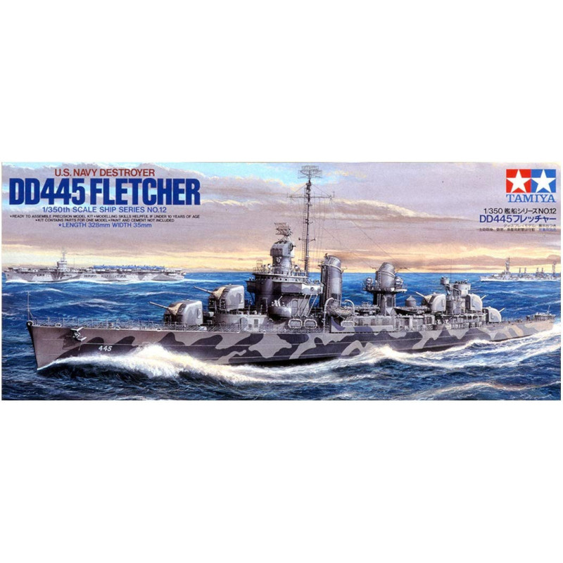 1:350 Tamiya 78012 - U.S. Navy destroyer DD-445 "Fletcher"