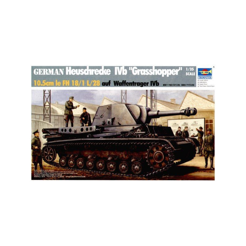 1:35 Trumpeter 00373 - German Heuschrecke IVb "Grasshopper" 10,5cm le FH 18/1 L/28