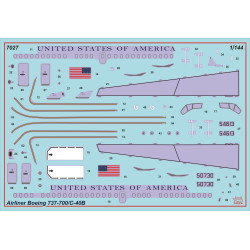 1:144 Zvezda 7026 Civil Airliner Boeing 737-700 / C-40B