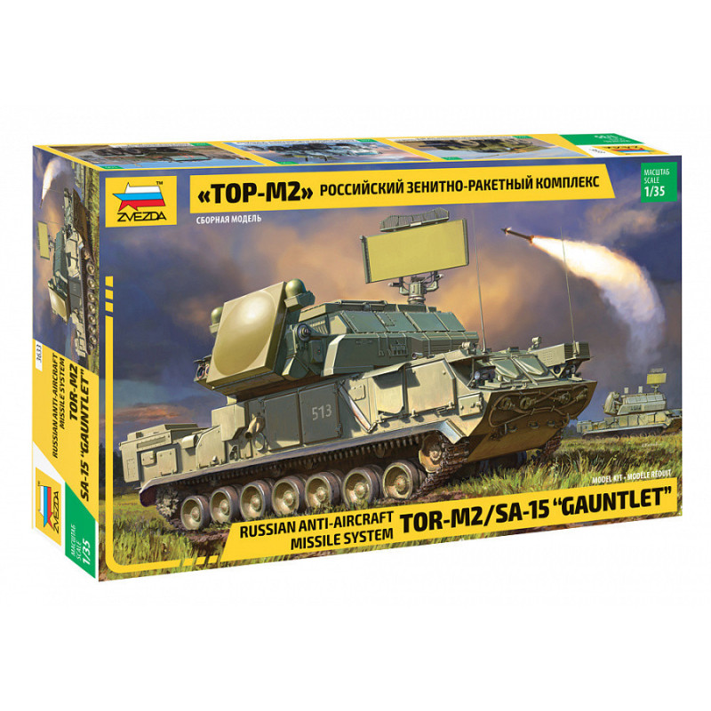 1:35 Zvezda 3633 - Russian Anti-Air Missile System TOR-M2 SA-15 Gauntlet