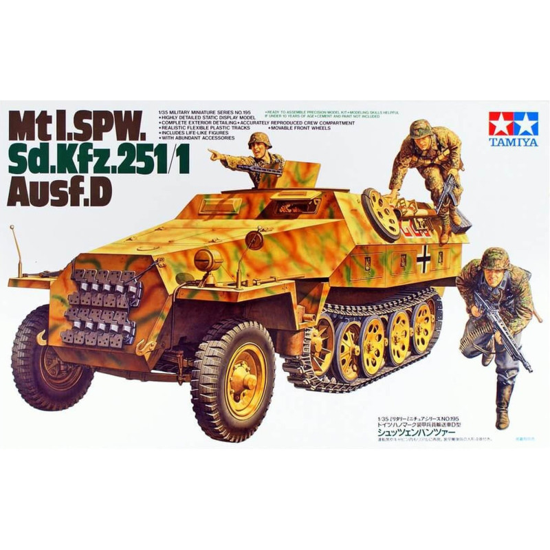 1:35 Tamiya 35195 - German Sd.Kfz. 251/1 Ausf.D with 4 Figures