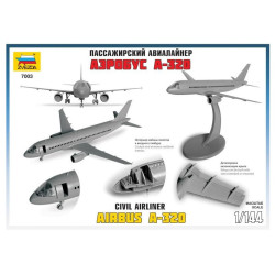 1:144 Zvezda 7003 Пассажирский авиалайнер Airbus A-320