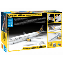 1:144 Zvezda 7040 - Пассажирский авиалайнер Airbus A321ceo
