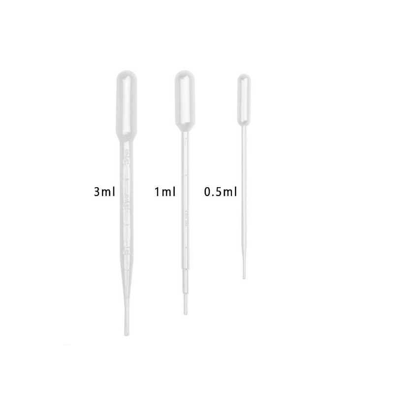 Amazing Art 16705 - 0,5 ml plastmasas pipetes (Komplektā 3 gab.) - 0,5ml plastic pipettes (Set of 3)