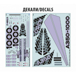 1:144 Zvezda 7020 Airbus A350-1000 Civil Airliner